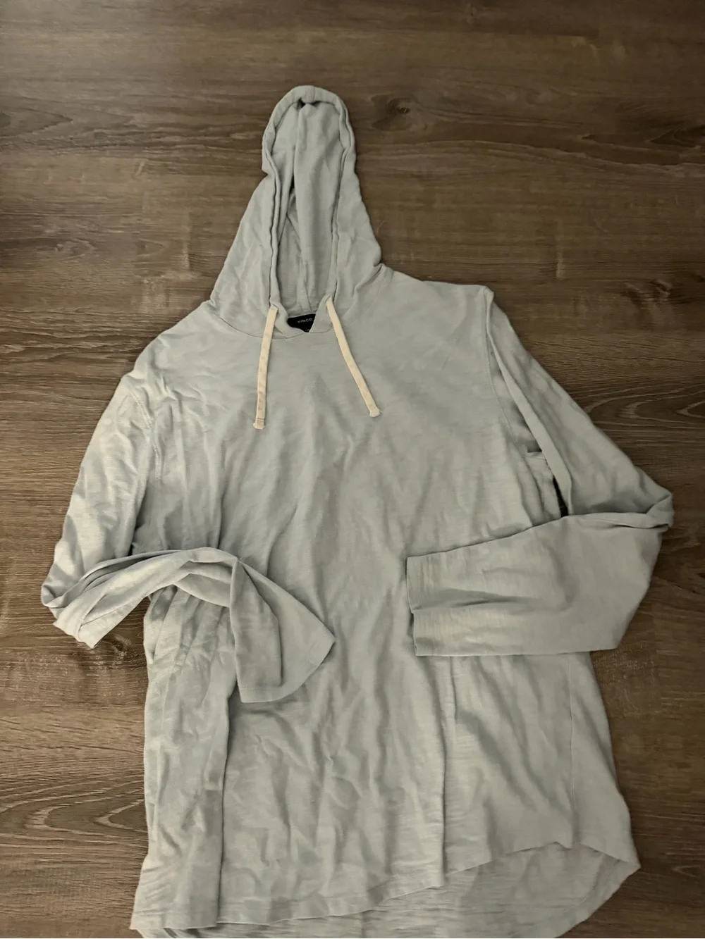 Vince Light Blue Hooded Long Sleeve